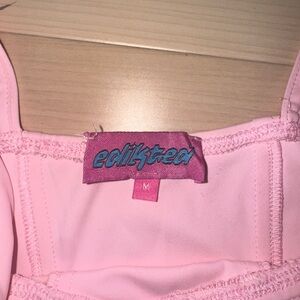 Pink corset top from edikted